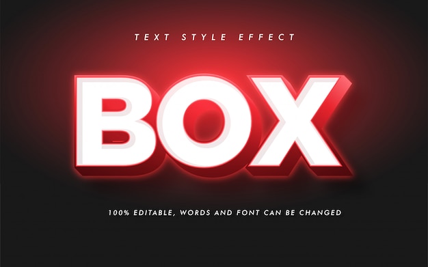 Modern Box Bold Text Style Effect