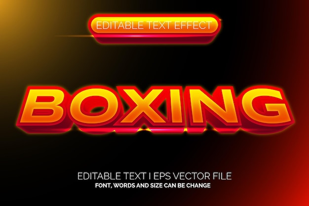 modern boxing text style