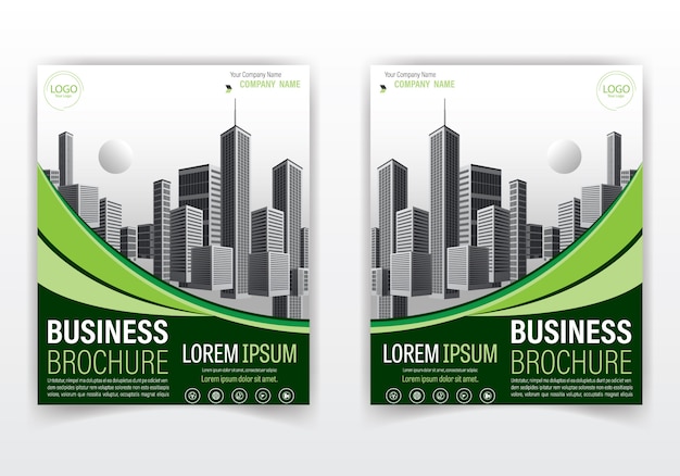 Modern Brochure and Cover Design Green Color