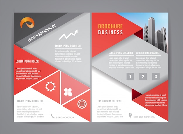 Modern brochure flyer design template.