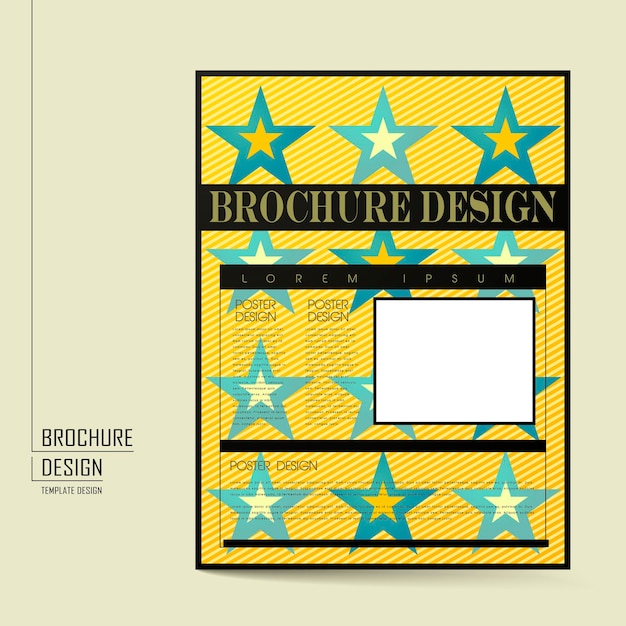 Modern brochure template design