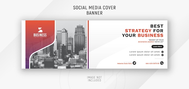 Modern business advertisement social media cover web banner ad minimal design