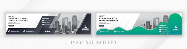 Modern business advertisement social media linkedin web banner ad minimal bundle design