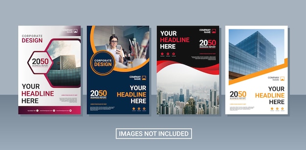 Modern business annual report collection template