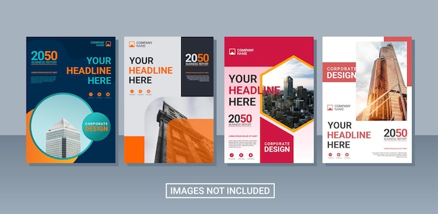 Modern business annual report collection template