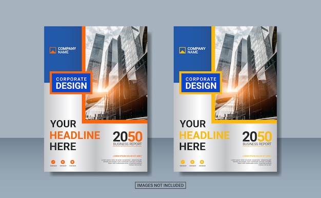 Modern business annual report template