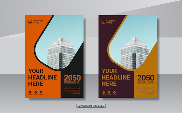 Modern business annual report template