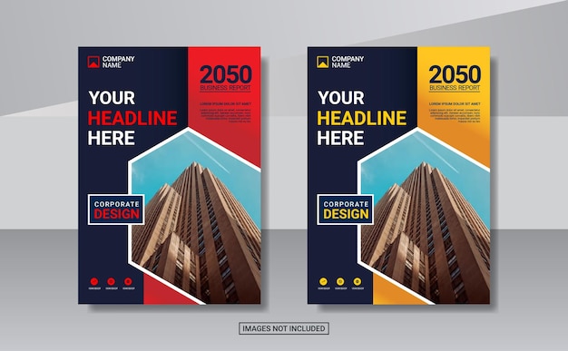 Modern business annual report template