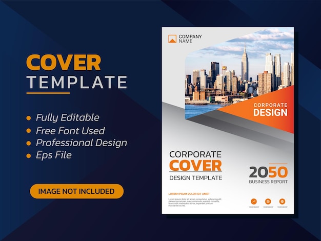 Modern business annual report template