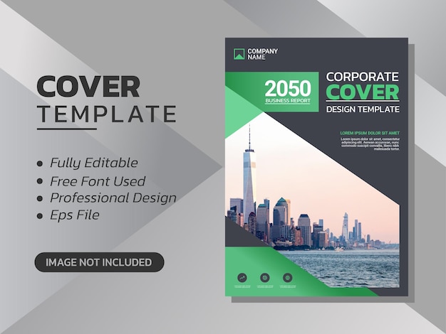 Modern business annual report template