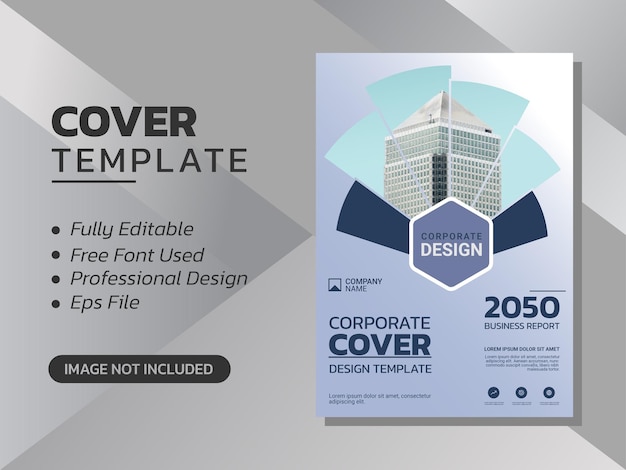 Modern business annual report template