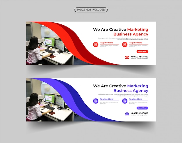 Modern business banner template