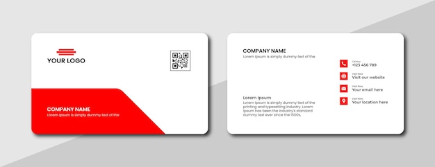 Modern Business Card Creative Business Card Template Minimal and flat business card design template