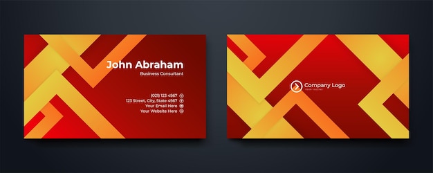 modern business card design double sided business card design template flat business card inspiration