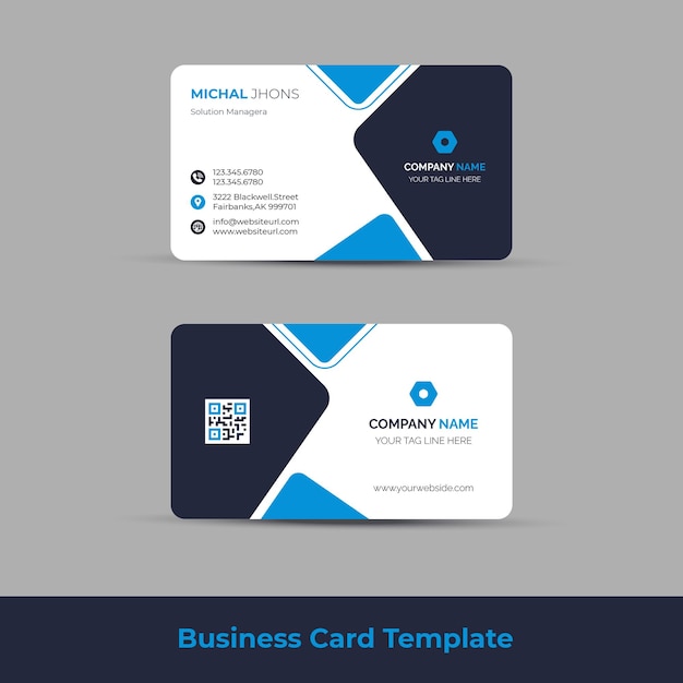 Modern Business Card Design Free Vector