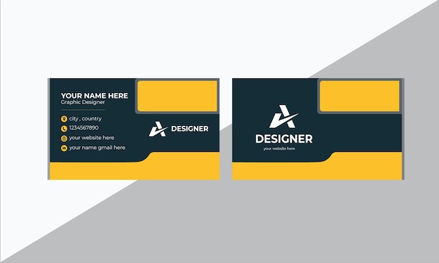 Modern business card design template Professional Business card design and modern visiting card