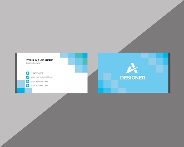 Modern business card design template Professional Business card design and modern visiting card