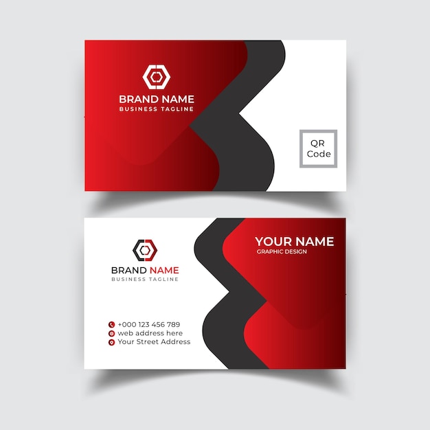 Modern Business Card Design Template Vector