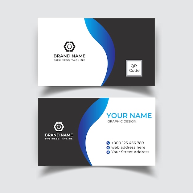 Modern Business Card Design Template Vector