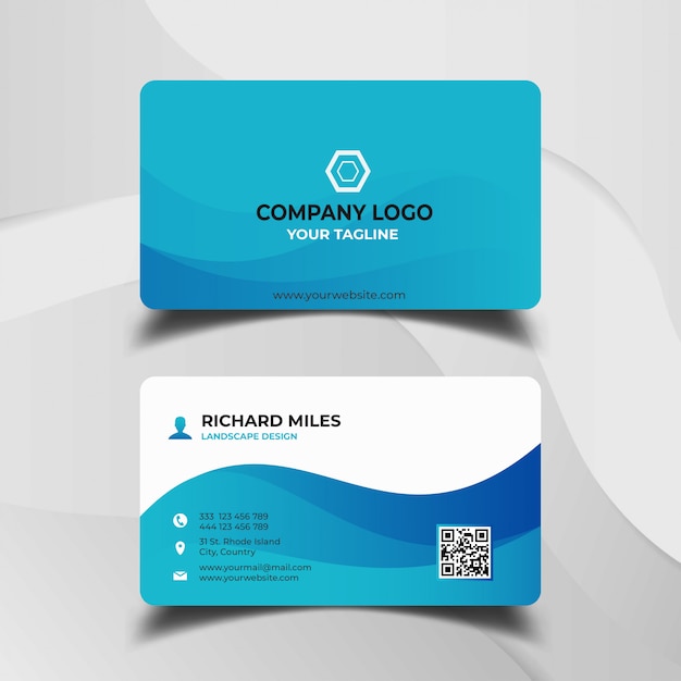 Modern business card design template