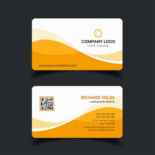 Modern business card design template