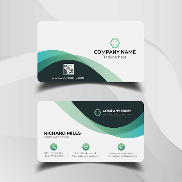 Modern business card design template