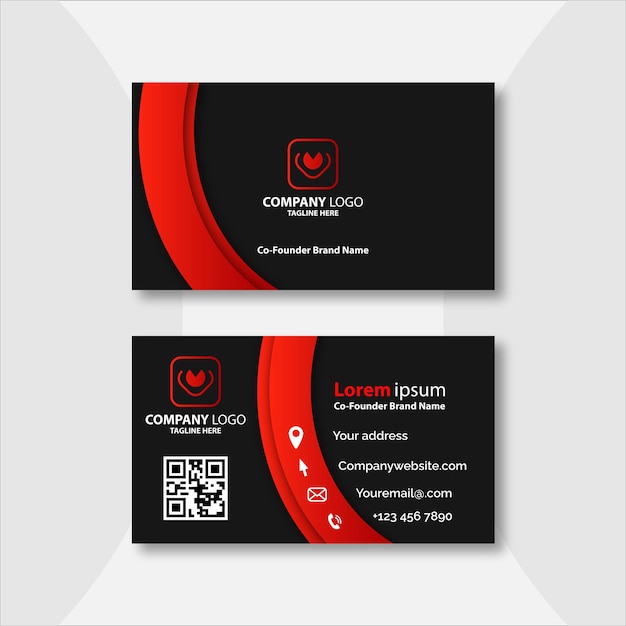 Modern business card design template