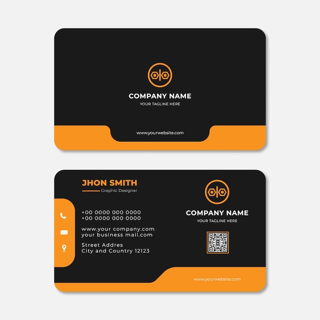 Modern business card design template