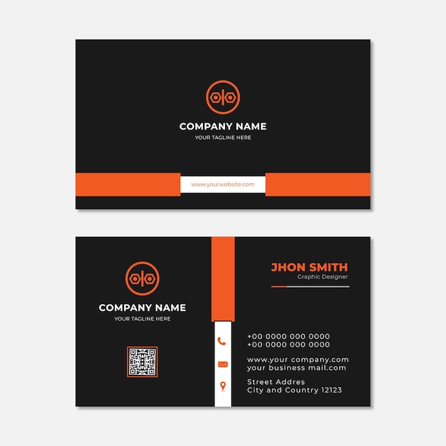 Modern business card design template