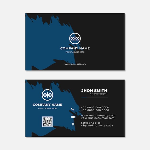 Modern business card design template