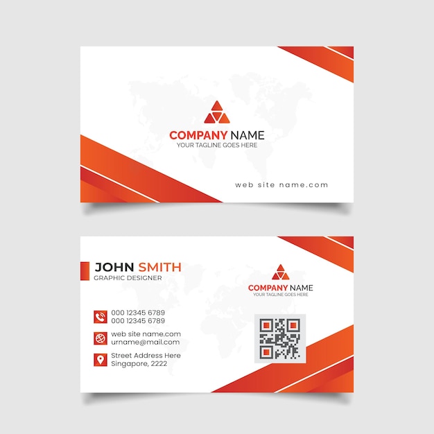 modern business card design template