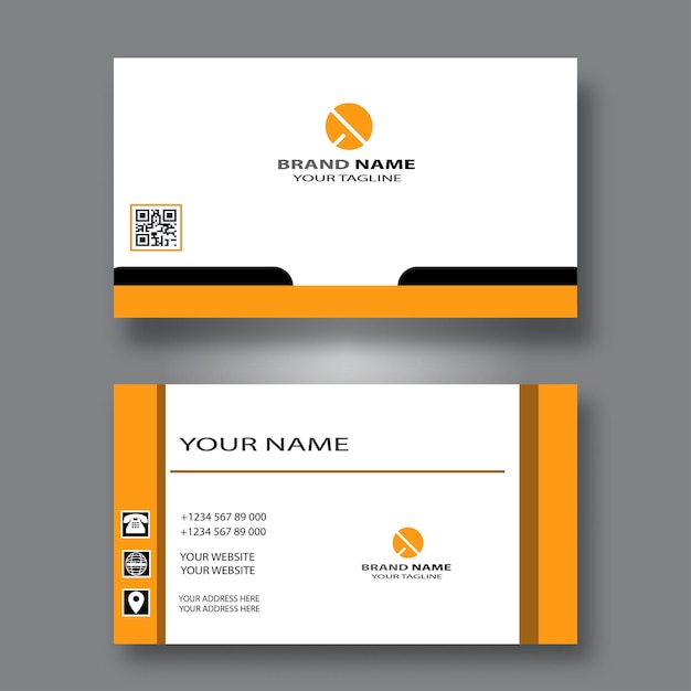 Modern business card design template