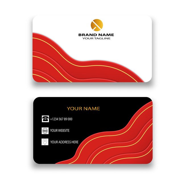 Modern business card design template