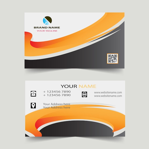 Modern business card design template