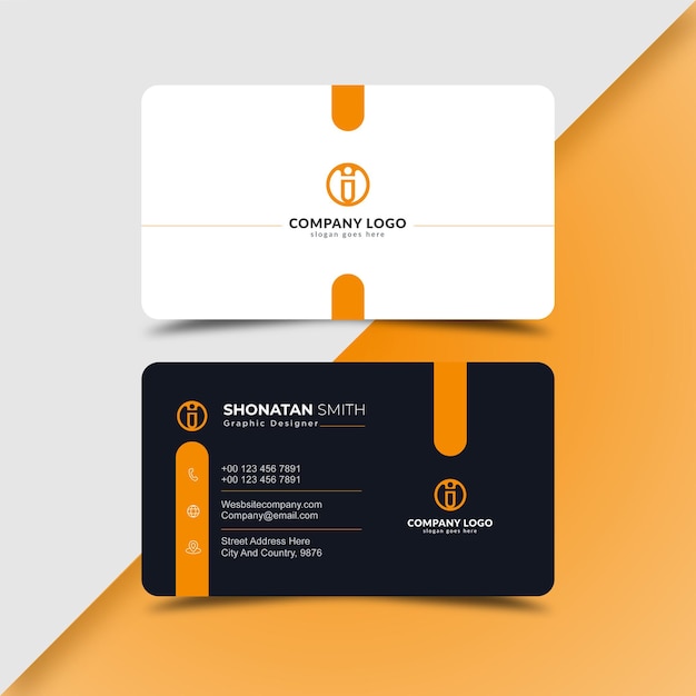 Modern business card design template