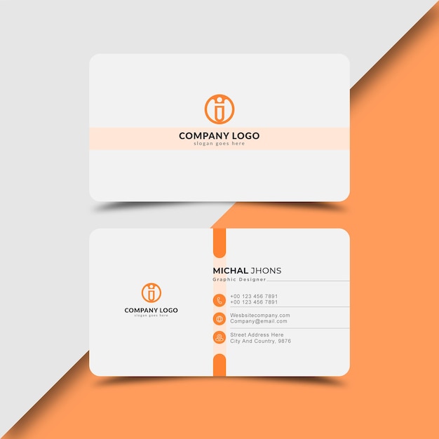 Modern business card design template