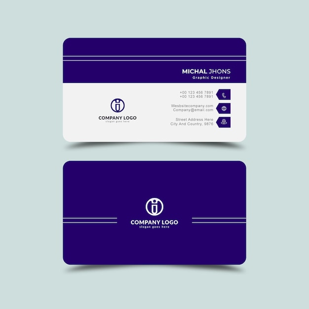 Modern business card design template