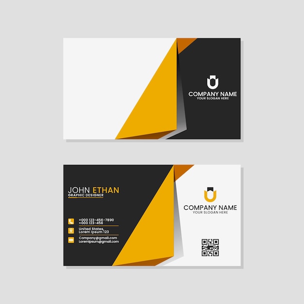 modern business card design template