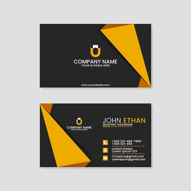 modern business card design template