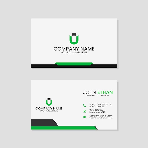 modern business card design template