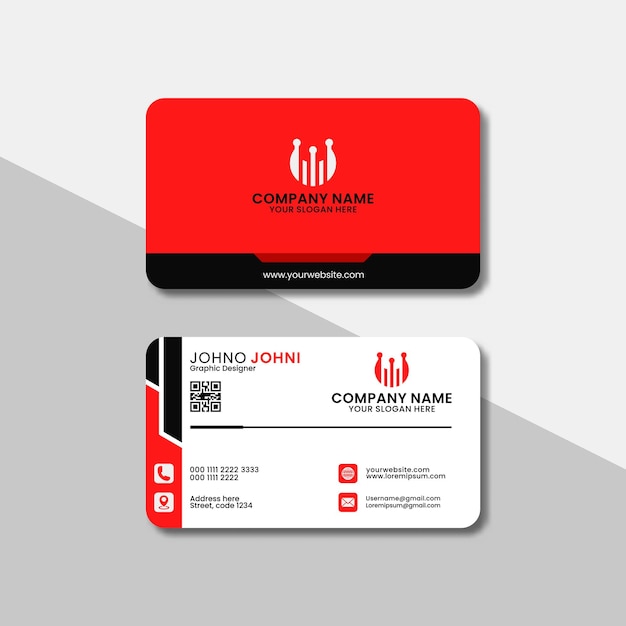 Modern business card design template