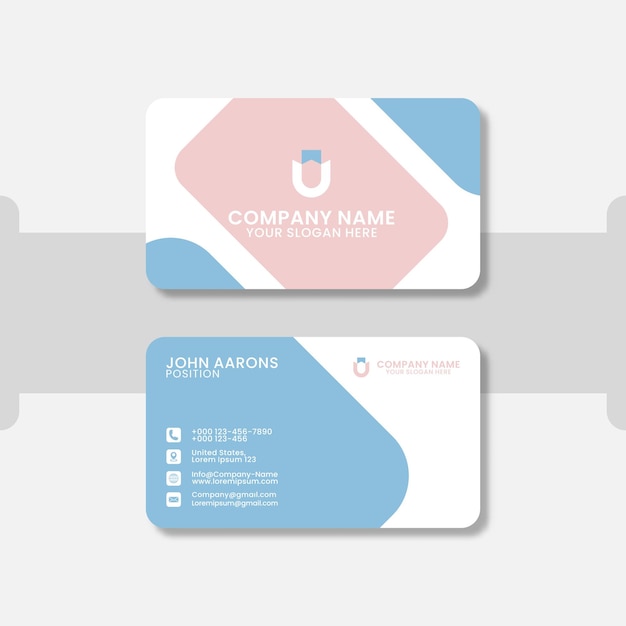 Modern business card design template