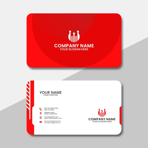 Modern business card design template