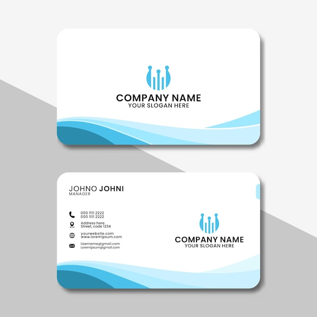 Modern business card design template