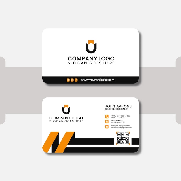 Modern business card design template