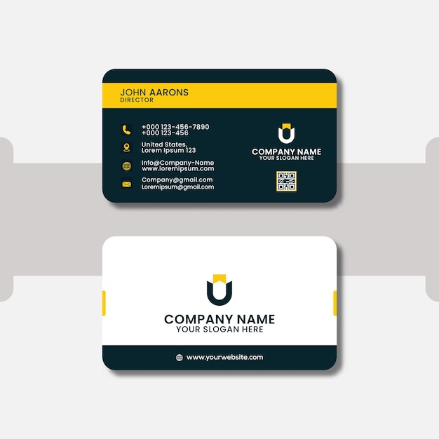 Modern business card design template