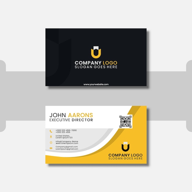 Modern business card design template