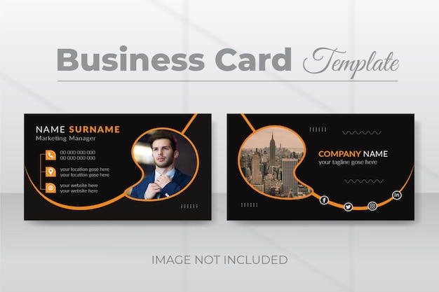 Modern business card design template