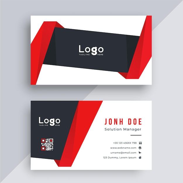 Modern business card design template