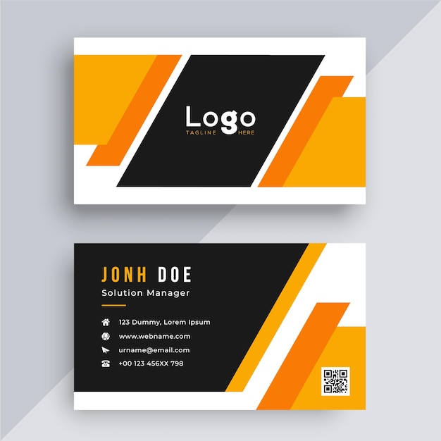 Modern business card design template